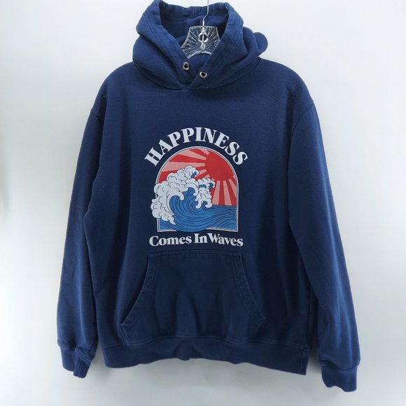 EMBRACE BY DEDICATED BLUE GRAOHIC HOODIE SWEATSHIRT LARGE - Picture 1 of 7